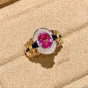 🌹last one🌹Rose red 18k gold plated ring